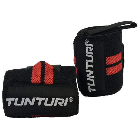 Tunturi Wrist Wraps Red, Pair